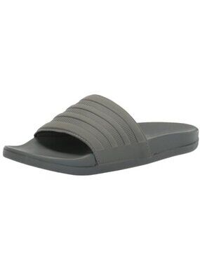 Adidas Unisex Adilette Comfort Slide Sandal Solid Grey Size 18 NEW